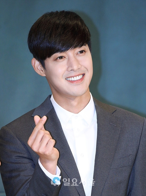 시간이 멈추는 그때 제작발표회에 참석한 김현중