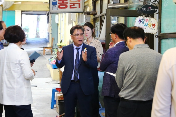 용현 1,4동 현장 방문한 김정식 구청장