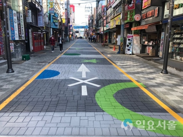 합성동 보행환경 개선공사 완료 @ 창원시 제공