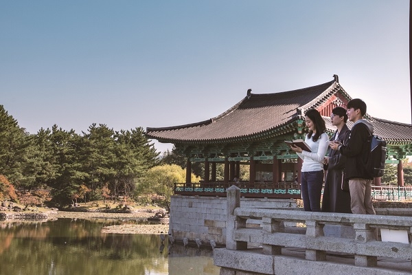 동국대 경주캠퍼스 관광창업인재양성사업단 학생활동 모습.