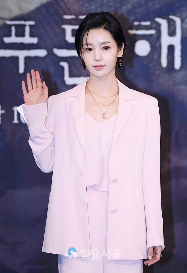 드라마 붉은 달 푸른 해 제작발표회에 참석한 남규리
