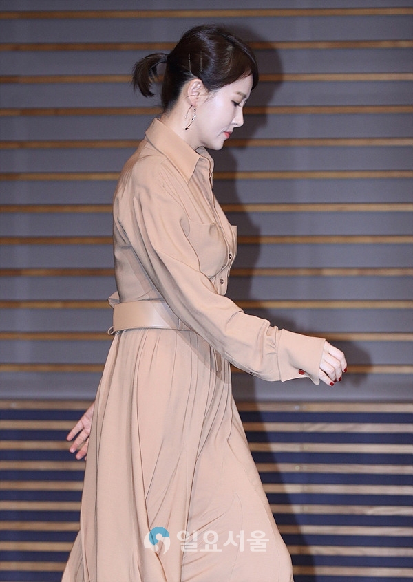 드라마 붉은 달 푸른 해 제작발표회에 참석한 김선아