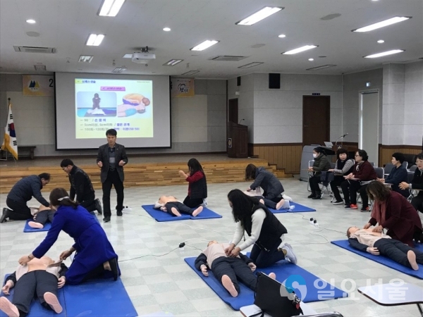 진주시 지역사회단체 재난대응 시범교육 @ 진주시 제공
