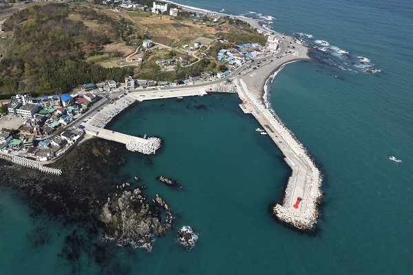 해양수산부 어촌뉴딜300사업 선정된 경주 수렴항 전경.