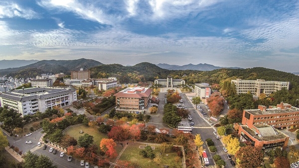 동국대학교 경주캠퍼스 전경.