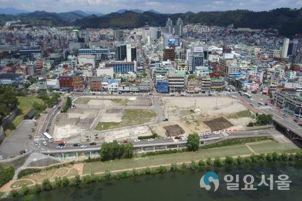 진주대첩 기념광장 조성 부지 @ 진주시 제공