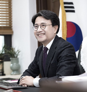 이재현 구청장 신년사 모습