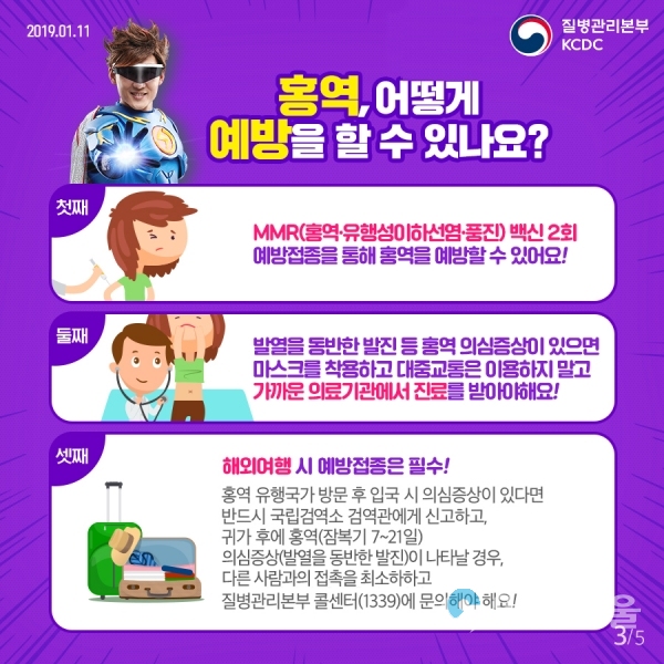 홍역예방수칙 홍보포스터 @ 양산시 제공