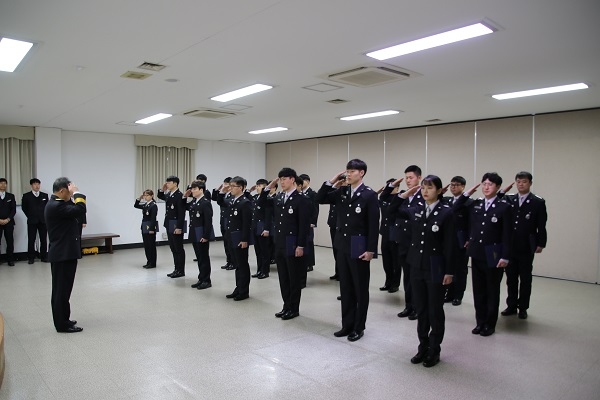 경주소방서가 21일 인사이동에 대해 임용장 수여식을 개최했다.