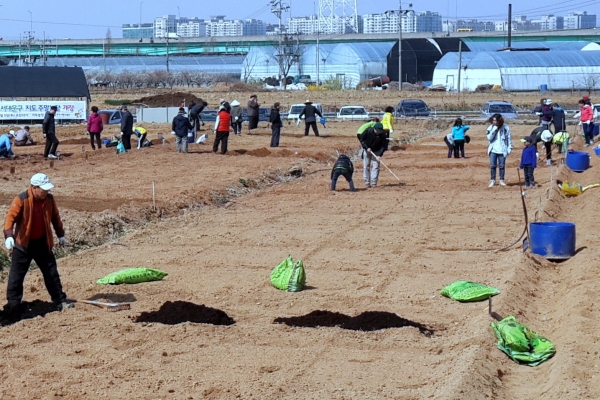 고양시 덕양구에 소재한 주말농장 모습