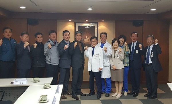 경주경찰서가 지난 8일 응급실 내 폭력 행위에 엄정대응 하기 위해 동국대 경주캠퍼스와 간담회를 가졌다.
