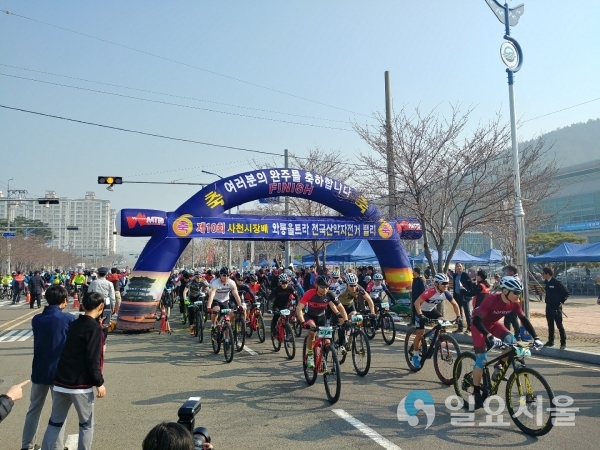 지난해 와룡울트라 전국산악자전거 랠리 © 사천시 제공