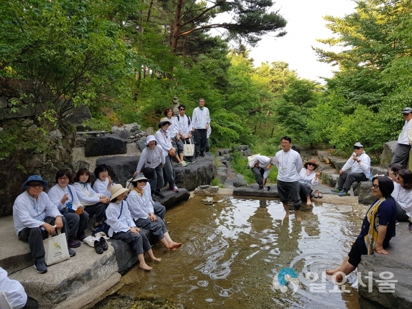 산청 동의보감촌 힐링 아카데미 숲해설 © 사청군 제공