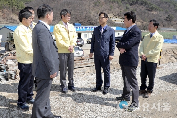 류희인 행안부 안전관리본부장 현장점검 © 합천군 제공