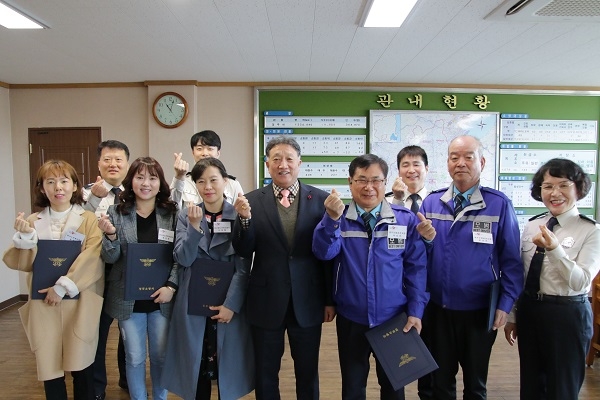 경주소방서가 26일 2019 신규 미리알리오 명예119요원 위촉식을 가졌다.