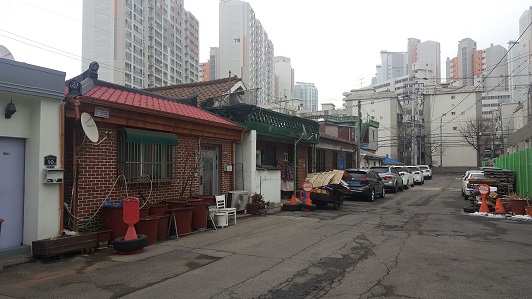 오순도순 송미로사람들 희망지사업 전경(사업지 일대 전경).