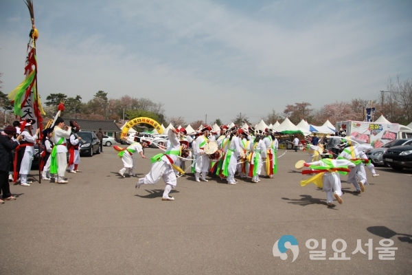 벚꽃과 함께하는 사천 무형문화재 한마당 놀이 지난 행사 사진 © 사천시 제공