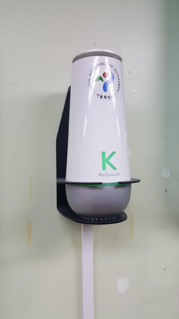 어린이집에 설치된 ‘실내 공기질 측정센서’