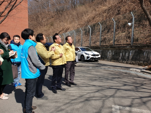 2019.3.13. 강남구 대모초등학교 절개지 점검