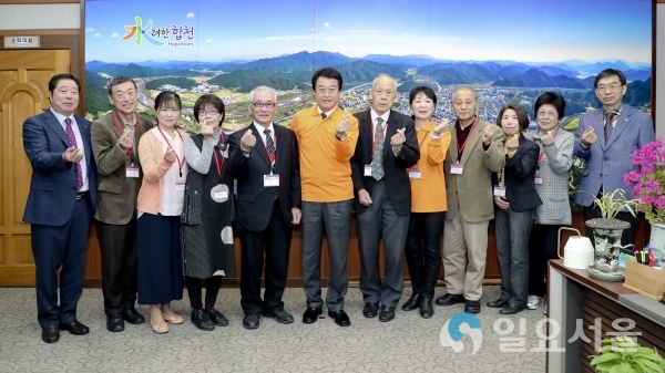 미토요시 우호방문단 군수님 간담회 © 합천군 제공