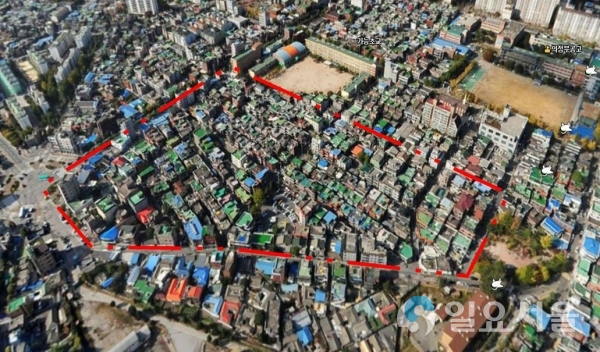 사업대상지 항공사진