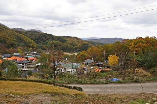 하범곡 농촌체험휴양마을 전경.