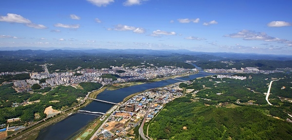 안동 시가지 전경.
