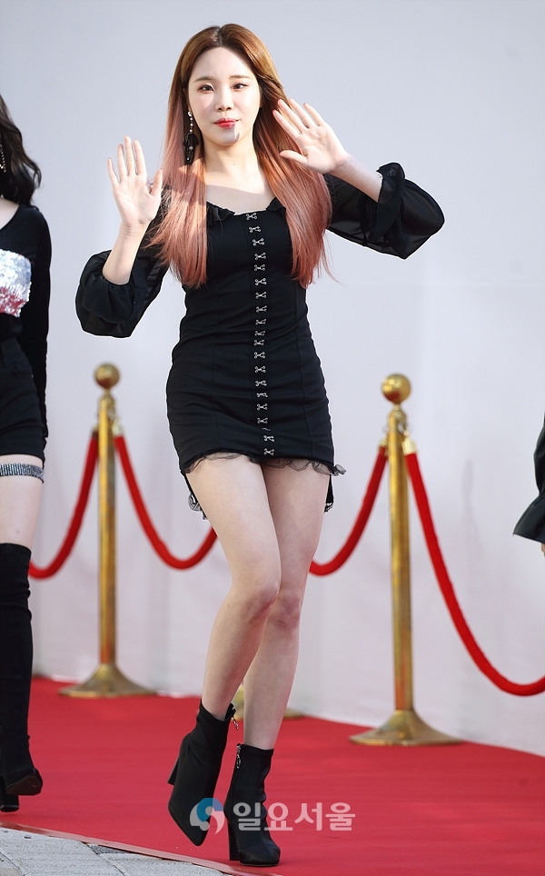 제1회 더팩트뮤직어워즈 레드카펫 행사에 참석한 모모랜드 주이