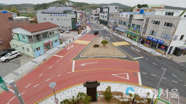 사천시 서포면 중심지(교차로) 도로 개선 © 사천시 제공