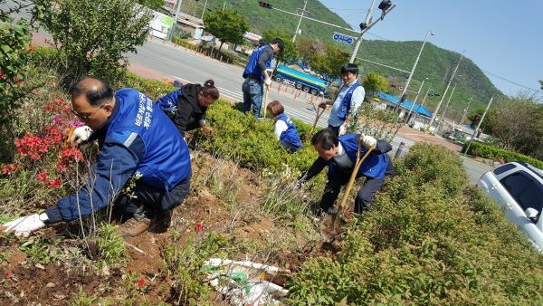 효성1동 바르게살기위원회 도시녹사업