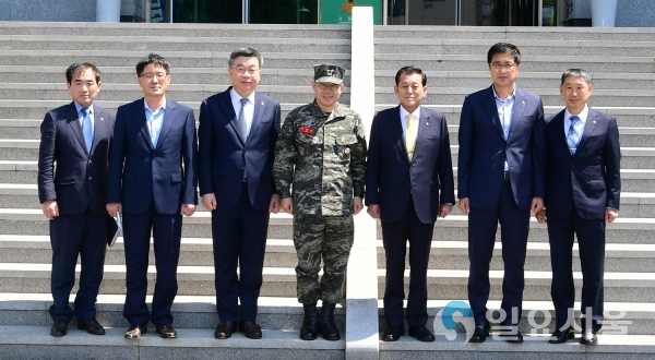 해병대 2사단장 강화군방문