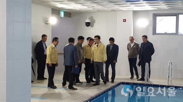 사천시 장애인 국민체육센터 현장 방문 © 사천시 제공