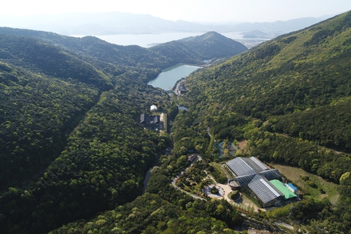 완도수목원 전경