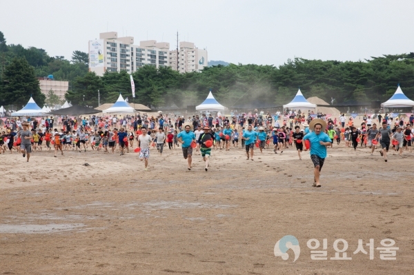 ‘황금(은)재첩을 찾아라’와 함께 ‘거랭이’를 이용한 전통 재첩잡이의 국가중요어업유산 등재에 맞춰 전통방식으로 재첩을 잡는 체험 프로그램 @ 하동군 제공