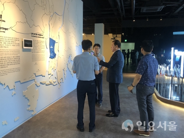 창원시는 23일 국토교통부 ‘스마트시티 국가 시범도시’로 지정된 부산에코델타시티 조정사업 현장을 방문했다. © 창원시 제공