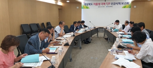 경상북도가 저출생 극복 T/F 신규시책 보고회 개최하고 해법찾기에 나섯다.
