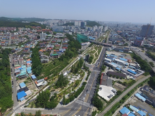 포항철길숲 전경.