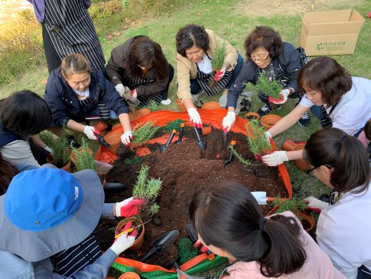 부평구 도시재생주민학교 결과발표회 가드닝분과 실습현장