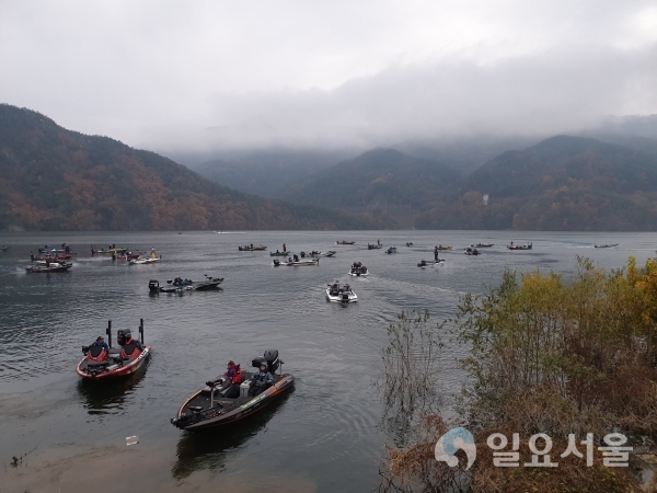 2019년 제2차 합천군수배 스포츠피싱 대회’가 지난 17일  합천호 일대에서 100여명의 참가자와 관람객이 모인 가운데 열렸다. @ 합천군 제공