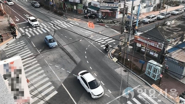 함양 중·고등학교 앞 교차로 @ 함양군 제공