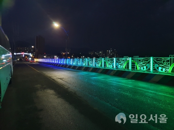 사천시 팔포음식특화지구 빛의 거리 조성 @ 사천시 제공