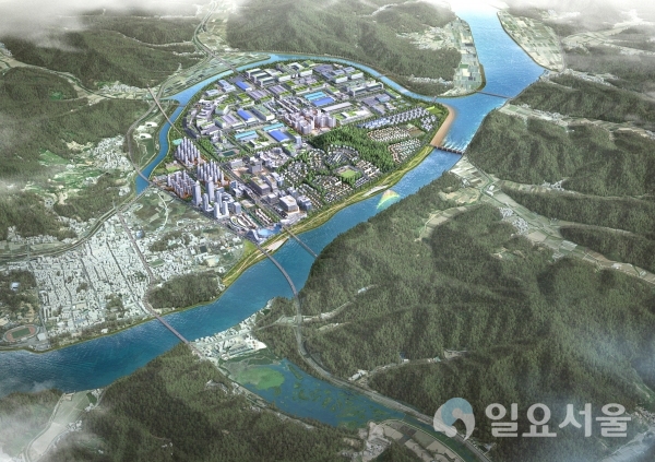 황강 개발 조감도 @ 합천군 제공