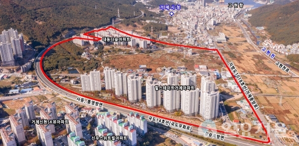상동4지구 지구단위계획 현황 @ 거제시 제공