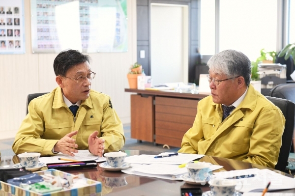정하영 시장, 김포교육지원청과 코로나 공조