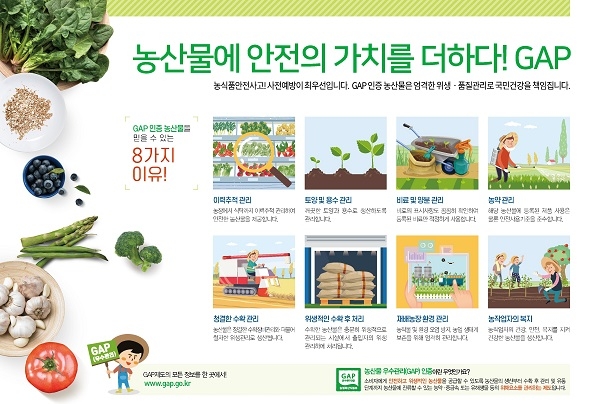 농산물우수관리(GAP) 리플렛.