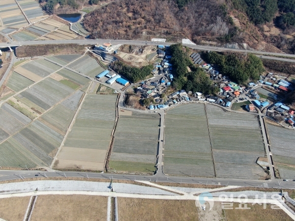 산청군 생초면 신연지구 전경 항공촬영 사진 @ 산청군 제공