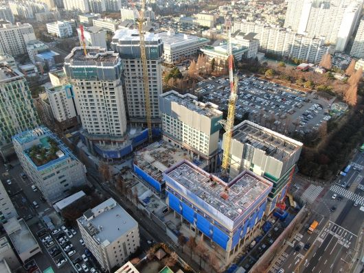 구월동 구월지웰시티 공사현장