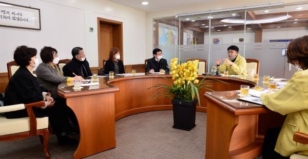 도성훈 교육감, 학원연합회 임원진과 간담회 개최