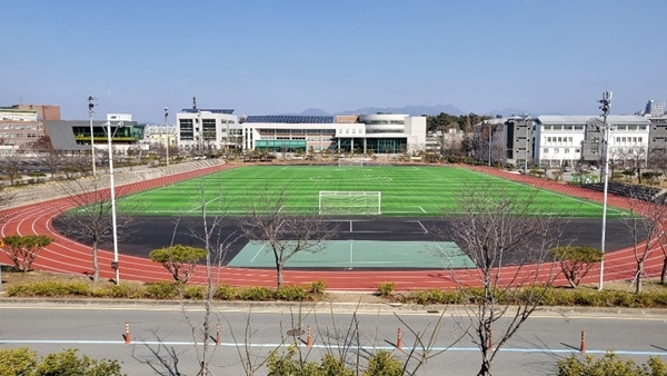 ▲원상 복구 된 남부대 축구장(사진제공=광주광역시)