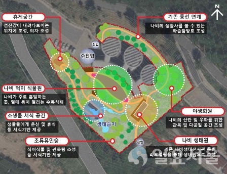 지리산생태과학관 야생화 숲 생태 복원 @ 하동군 제공